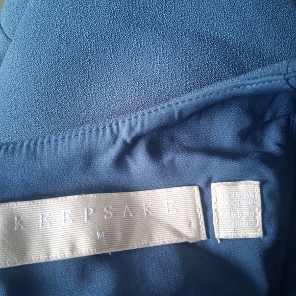 Keepsake The Label Blue Jupiter Sheath Mini Dress Sleeveless Lined Size Medium - Picture 3 of 15